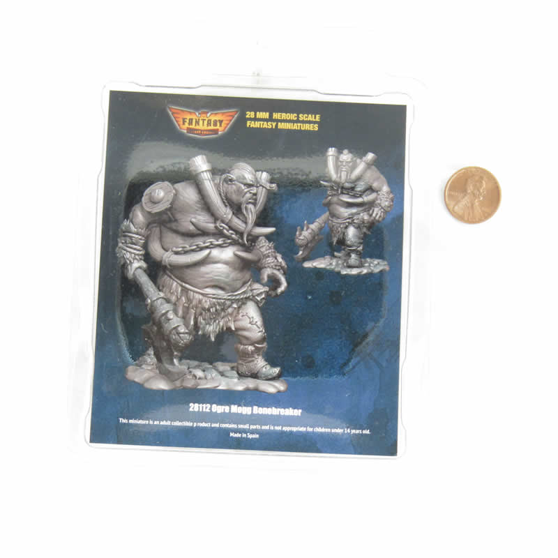FLM28112 Ogre Mogg Bonebreaker Figure Kit 28mm Heroic Scale Miniature Unpainted 3rd Image