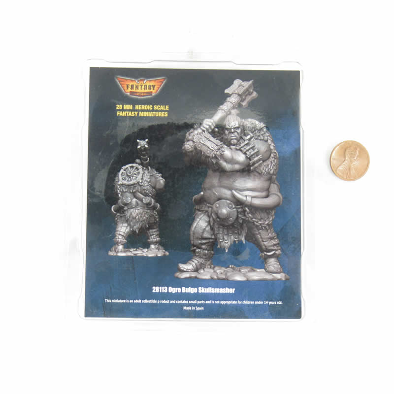 FLM28113 Ogre Bulgo Skullsmasher Figure Kit 28mm Heroic Scale Miniature Unpainted 3rd Image