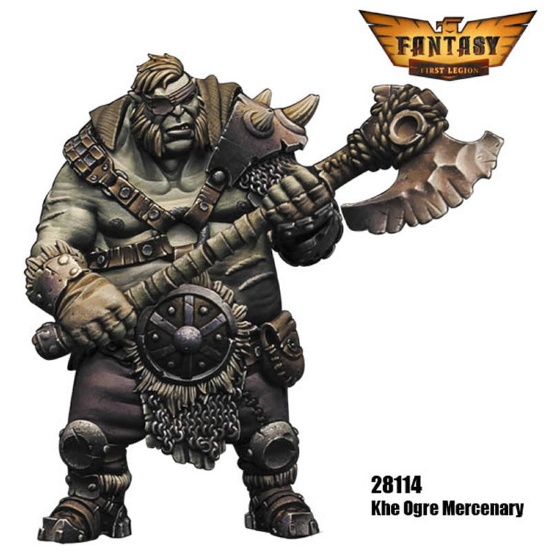 FLM28114 Khe Ogre Mercenary Figure Kit 28mm Heroic Scale Miniature Unpainted 5th Image