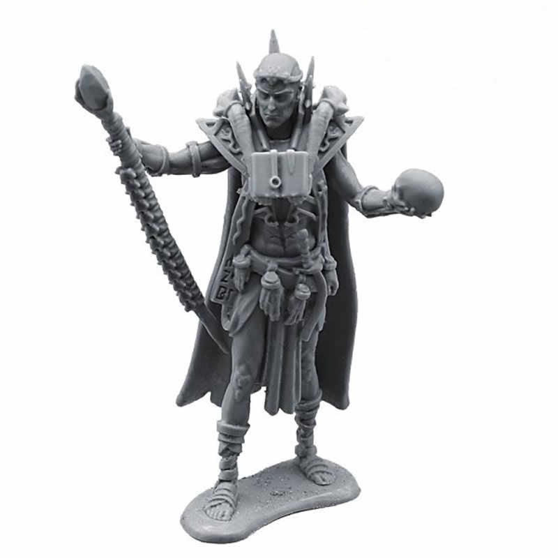 FLM28120 Necromancer Figure Kit 28mm Heroic Scale Miniature Unpainted Main Image