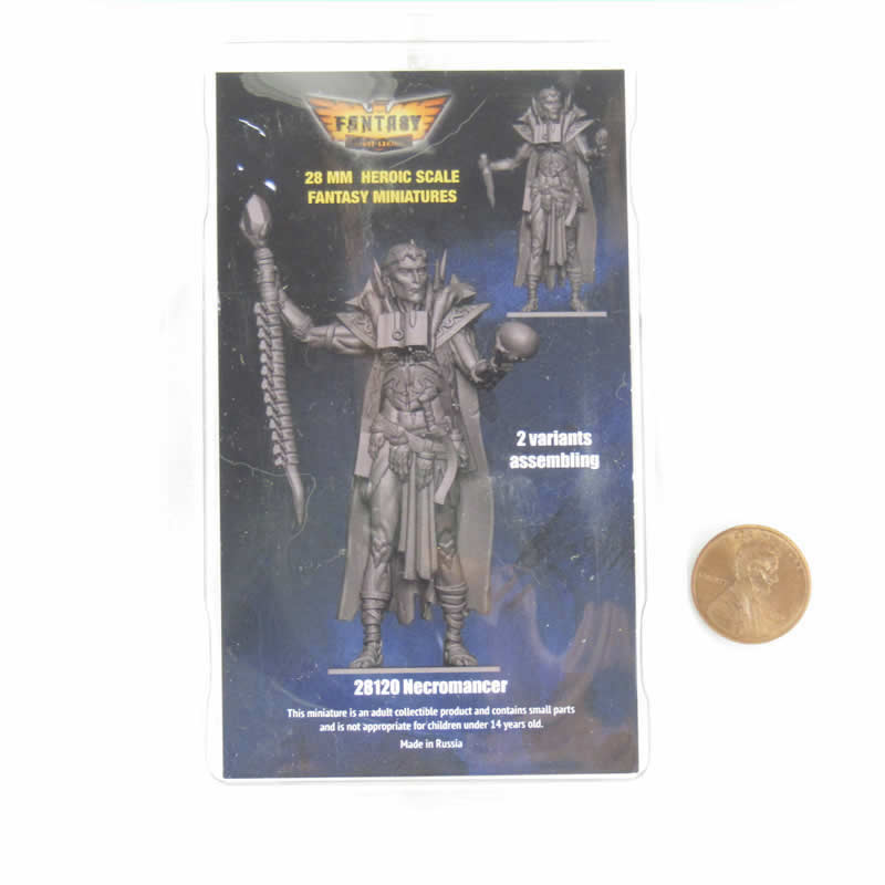 FLM28120 Necromancer Figure Kit 28mm Heroic Scale Miniature Unpainted 3rd Image