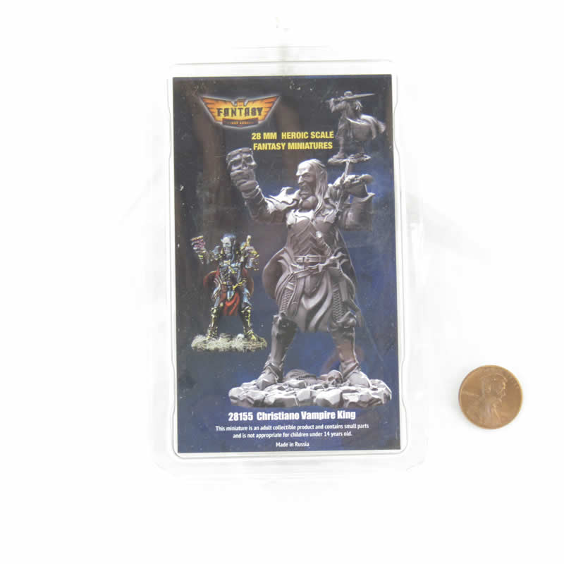 FLM28155 Christiano Vampire King Figure Kit 28mm Heroic Scale Miniature Unpainted 3rd Image