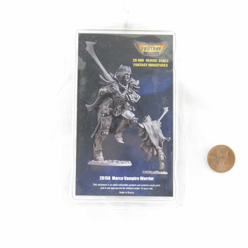 FLM28156 Marco Vampire Warrior Figure Kit 28mm Heroic Scale Miniature Unpainted 3rd Image