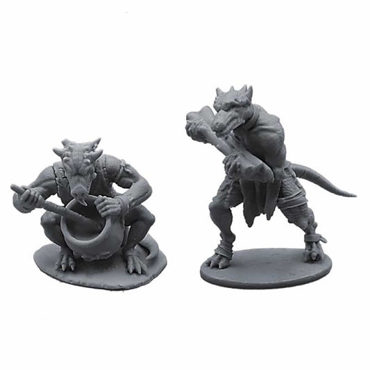 FLMKS02R Kobold Carrying Wood and Kobold with Pot Figure Kit 28mm Heroic Scale Miniature Unpainted Main Image