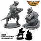 FLMKS02R Kobold Carrying Wood and Kobold with Pot Figure Kit 28mm Heroic Scale Miniature Unpainted 4th Image