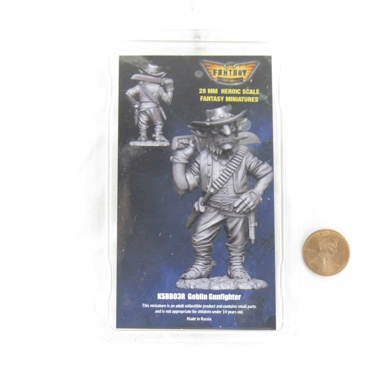 FLMKSBB03R Goblin Gunfighter Figure Kit 28mm Heroic Scale Miniature Unpainted 3rd Image