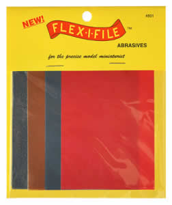 FLX801 Assorted Fine Grit Wet or Dry Abrasive Sheets 4 Pack Flex-I-File Main Image
