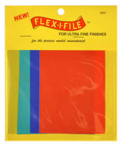 FLX802 Assorted Ultra Fine Grit Wet or Dry Abrasive Sheets 4 Pack Flexi File Main Image