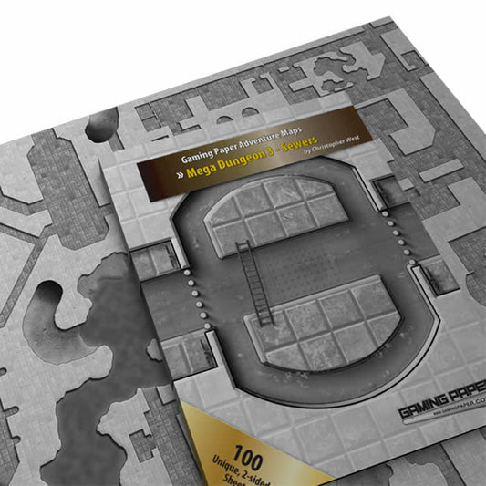 GGP6122 Sewers Mega Dungeon 3 Adventure Maps Gaming Paper Main Image