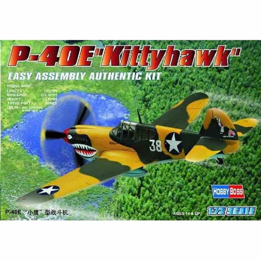 HBM80250 P-40 Kittyhawk 1/72 Scale Plastic Model Kit Hobby Boss Main Image