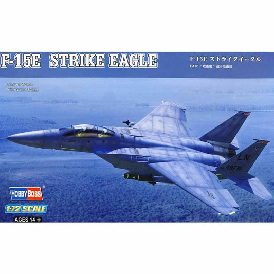 HBM80271 F-15E Strike Eagle 1/72 Scale Plastic Model Kit Hobby Boss Main Image