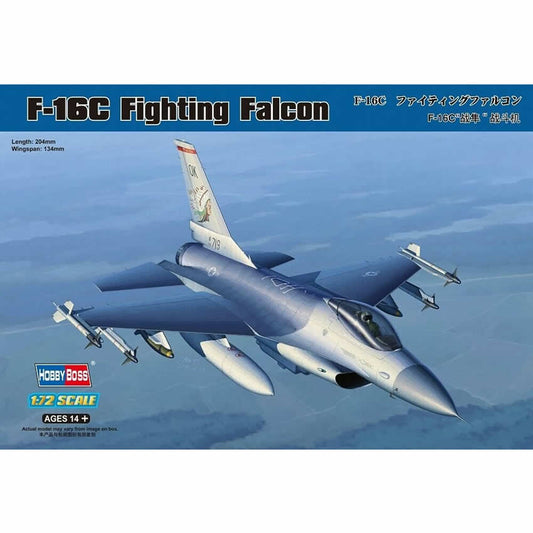 HBM80274 F-16C Fighting Falcon 1/72 Scale Plastic Model Kit Hobby Boss Main Image