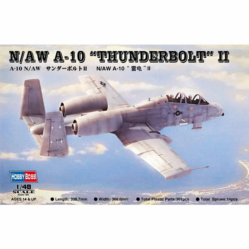 HBM80324 A10-A Thunderbolt 1/48 Scale Plastic Model Kit Hobby Boss Main Image