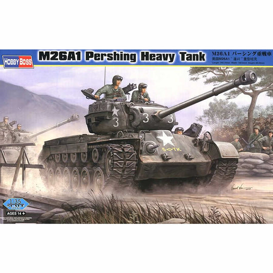 HBM82425 M26a1 Pershing Heavy Tank 1/35 Scale Plastic Model Kit Hobby Boss Main Image