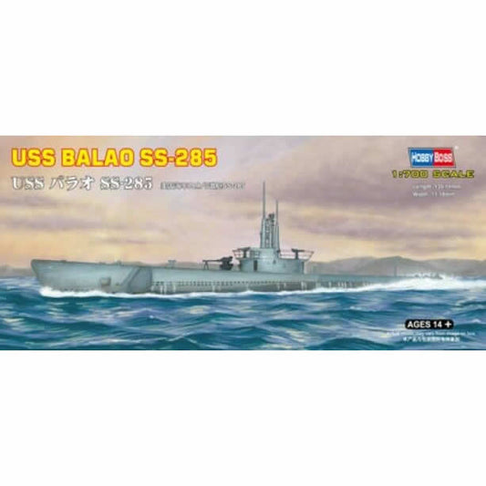 HBM87011 USS Balao SS285 1/700 Scale Plastic Model Kit Hobby Boss Main Image