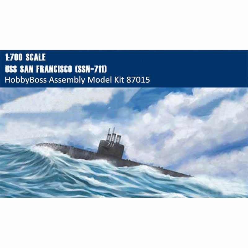 HBM87015 USS San Francisco SSN711 1/700 Scale Plastic Model Kit Hobby Boss 2nd Image