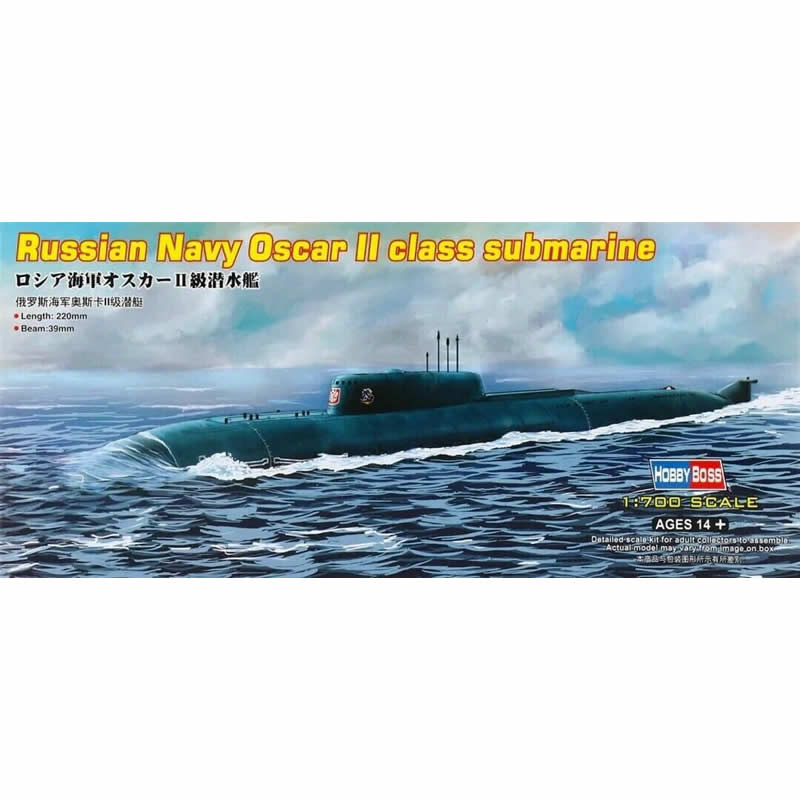 HBM87021 Russian Navy Oscar II Class 1/700 Scale Plastic Model Kit Main Image