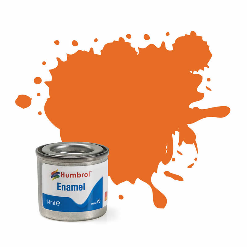 HUMAA0046 Matt Orange 14ml Tinlet No 46 Enamel Paint Humbrol Main Image