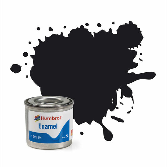 HUMAA0237 Black Gloss 14ml Tinlet No 21 Enamel Paint Humbrol Main Image