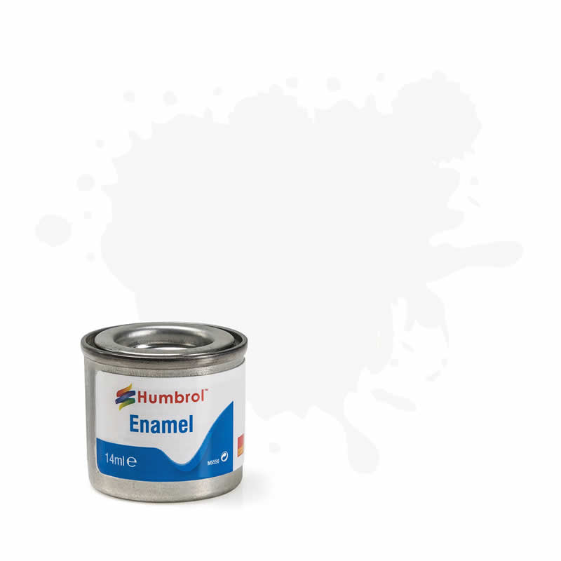 HUMAA0240 White Gloss 14ml Tinlet No 22 Enamel Paint Humbrol Main Image