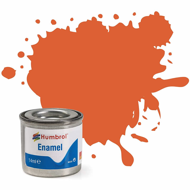 HUMAA0905 Orange Lining Matt 14ml Tinlet No 82 Enamel Paint Humbrol Main Image