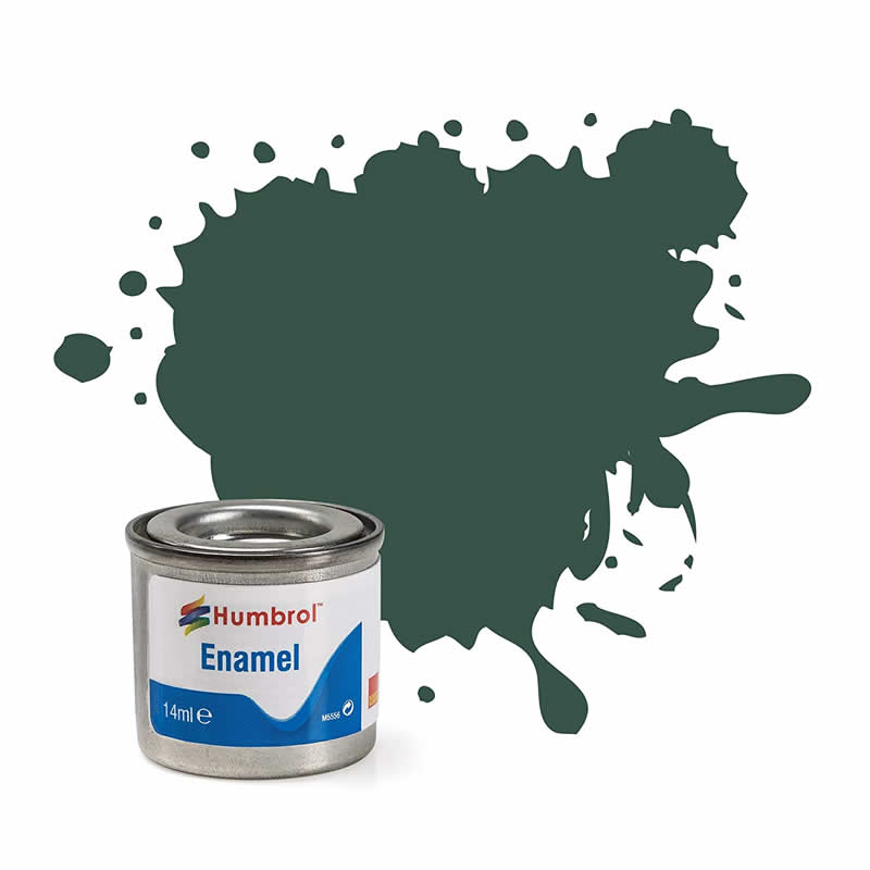 HUMAA1287 US Dark Green Matt 14ml Tinlet No 116 Enamel Paint Humbrol Main Image