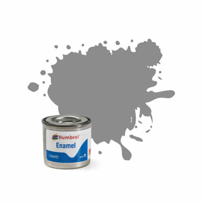 HUMAA1393 US Medium Grey Satin 14ml Tinlet No 126 Enamel Paint Humbrol Main Image