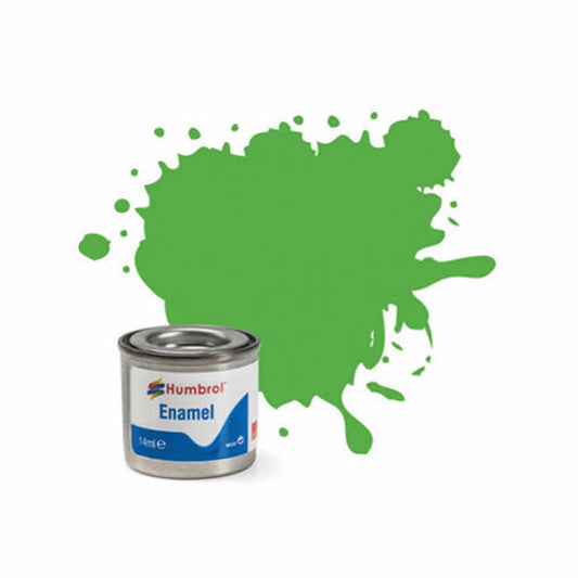 HUMAA7081 Fluorescent Signal Green Gloss 14ml Tinlet No 208 Enamel Paint Main Image