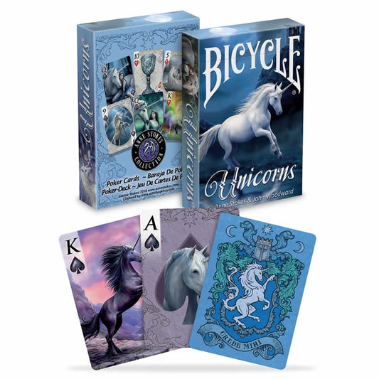 JKR1042740 Anne Stokes Unicorns Playing Cards Bicycle Main Image