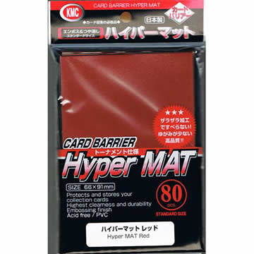 KMCHM1546 Red Hyper Matte Deck Protectors KMC (80) Main Image