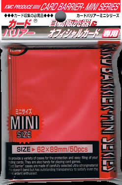 KMCMS1201 Mini Metallic Red Card Sleeves 50ct. Main Image