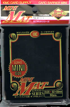 KMCMS1447 Mini Matte Black Card Sleeves 50ct. Main Image
