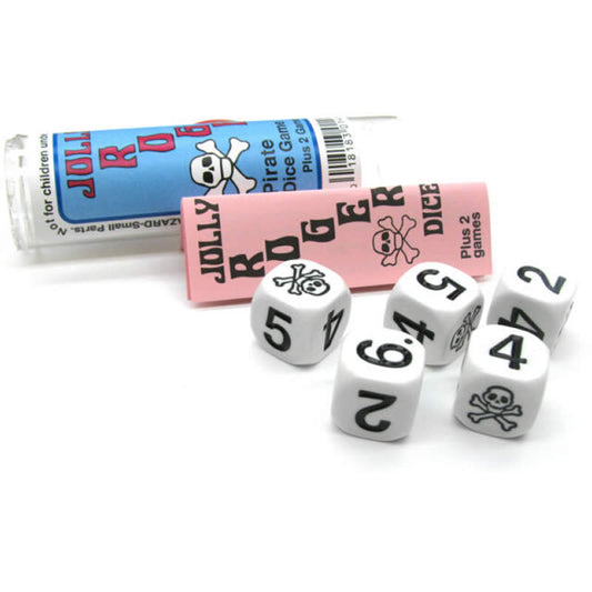 KOP01471 Jolly Roger Dice Game Six Sided Dice (D6) 16mm (5/8in) Main Image