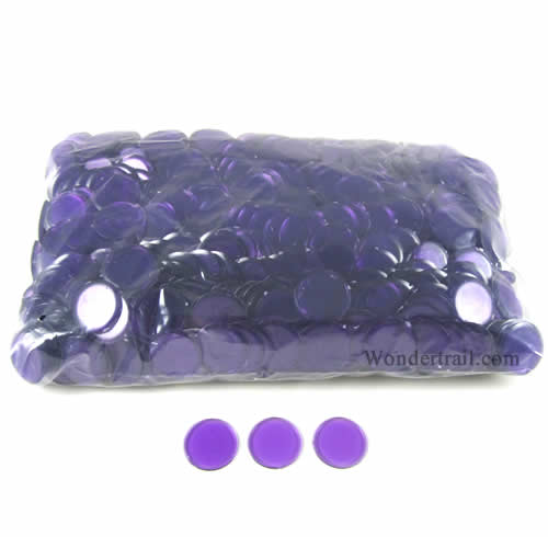 KOP04282 Purple Plastic Counting Sorting Chips 19MM (3/4in) Pack of 1000 Main Image