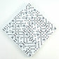 KOP04563 Cow Dice White Opaque Black Pips D6 18mm Bulk Set of 100 Main Image