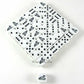 KOP04944 Loone Dice Opaque White with Black Pips 16mm (5/8in) Bulk Pack of 50 Koplow Games Main Image