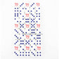 KOP07219 USA Dice White with Blue Pips and Red USA D6 16mm Bulk Pack of 50 2nd Image