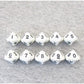 KOP08512 White Opaque Dice with Black Numbers D10 16mm (5/8in) Pack of 10 2nd Image