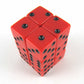 KOP08631 Red Opaque Dice with Black Pips D6 16mm (5/8in) Pack of 12 Main Image