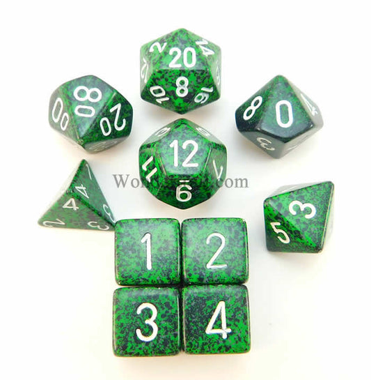 KOP09989 Recon Elemental Dice with White Numbers 16mm (5/8in) Set of 10 Main Image