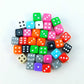 KOP10795 Assorted Opaque Colors Dice Pips D6 5mm (13/64in) Pack of 30 Main Image