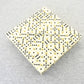 KOP11473 Ivory Opaque Dice Black Pips D6 16mm (5/8in) Bulk Pack of 200 Main Image