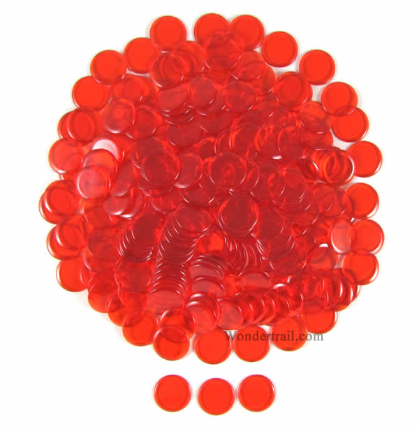 KOP16252 Orange Extra Thick Plastic Sorting Chips 19MM (3/4in) Pack of 250 Main Image