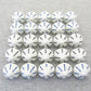 KOP17646 Virtues Sins White Opaque Black Blue Words D14 29mm Pack of 25 Main Image