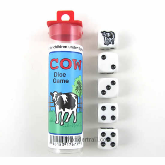 KOP17673 Black Cow Dice Game Koplow Games Main Image