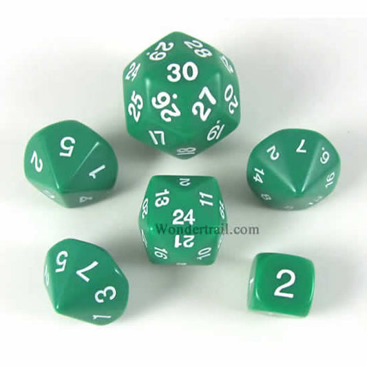 KOP17922 Green Special Who Knew 6 Dice Set Koplow Games Main Image