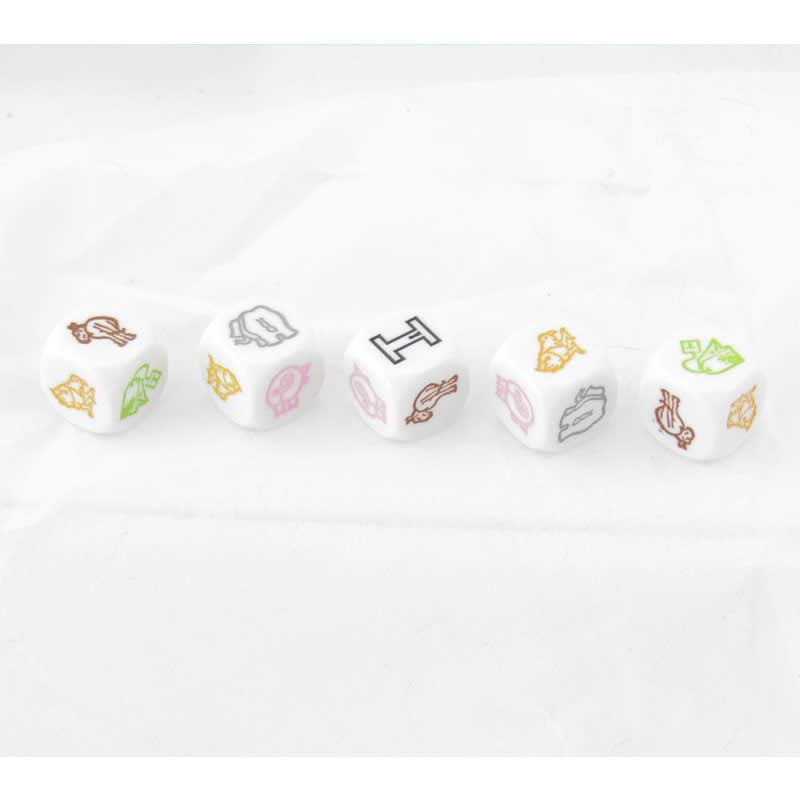 KOP17965 Political Poker Dice Game D6 16mm (5/8in) Pack of 5 Dice Koplow 2nd Image