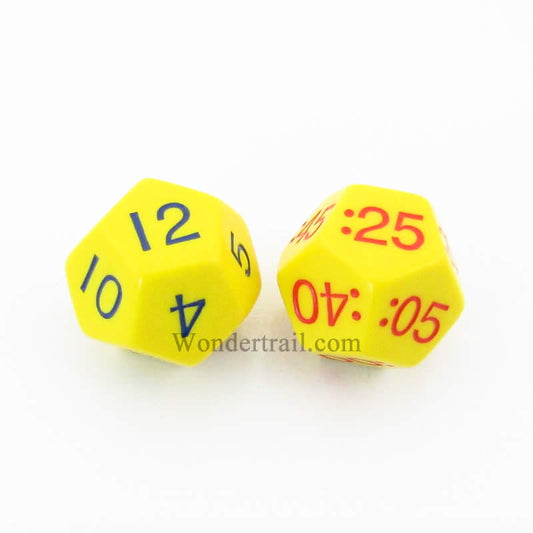 KOP18847 Time Dice Daytime with Hours and Minuets Numbers 29mm Pack of 2 Main Image