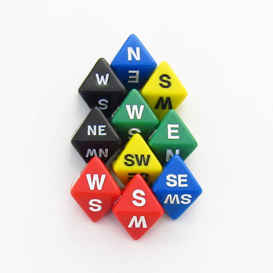 KOP19032 Assorted Compass Dice D8 Pack of 10 Koplow Games Main Image