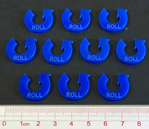 LAOTS372BLU Roll Maneuver Game Tokens Blue (10) Litko Main Image